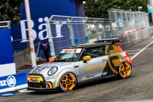 Striking New FIA Formula E Safety Car Released - MINI Electric Pacesetter inspired by JCW