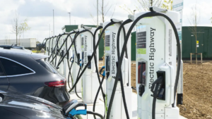 Electric Highways opens state-of-art charging facility at Rugby services capable of 100 miles battery charge in under five minutes