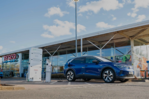 Half a million free charges delivered by Tesco in partnership with Volkswagen and Pod Point