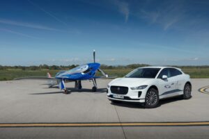 Jaguar I-PACE provides ground support for all-electric flight speed record bid