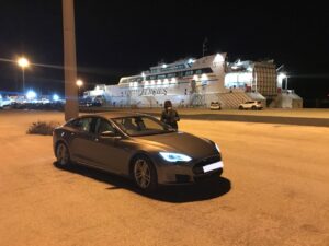 Tesla Model S 90KW 2016, William - Living with an EV: Road trip report Maidstone to Malta ferry terminal