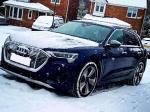James Antrobus drives an Audi e-tron 50 S-Line 2021 electric car.
