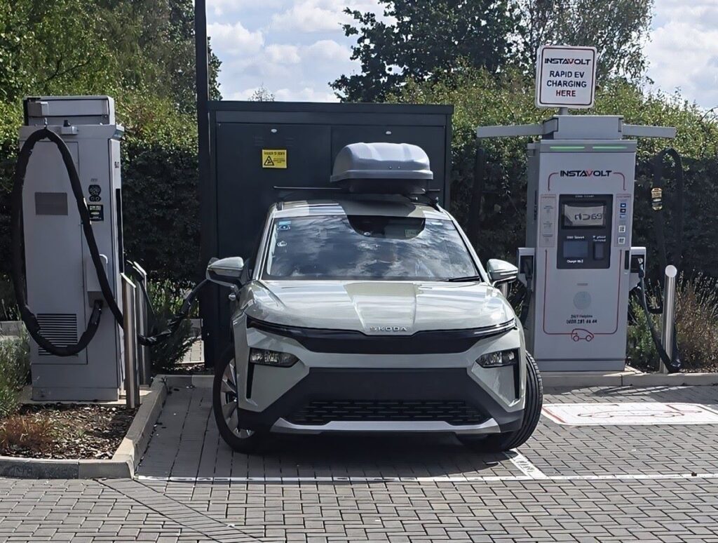 Andrew's Skoda Elroq charging at an InstaVolt station