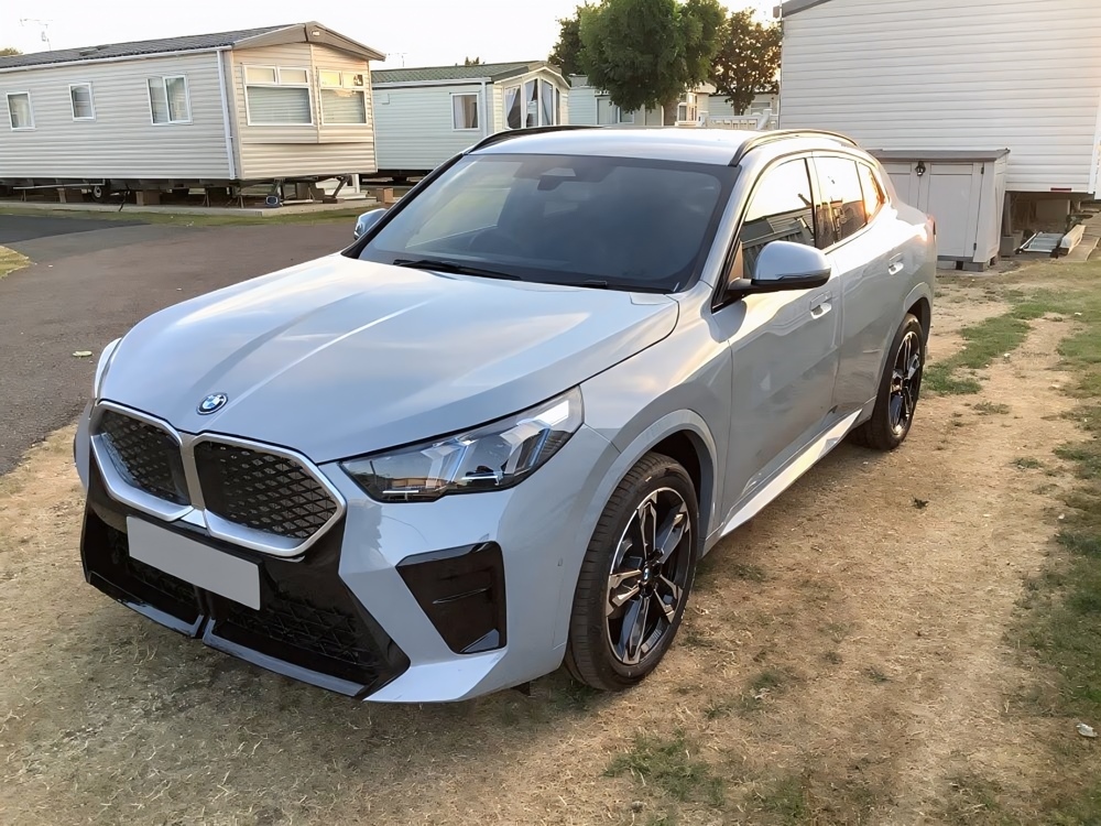 A front view of Ian Sanford's 2026 BMW iX2 (65 kWh)