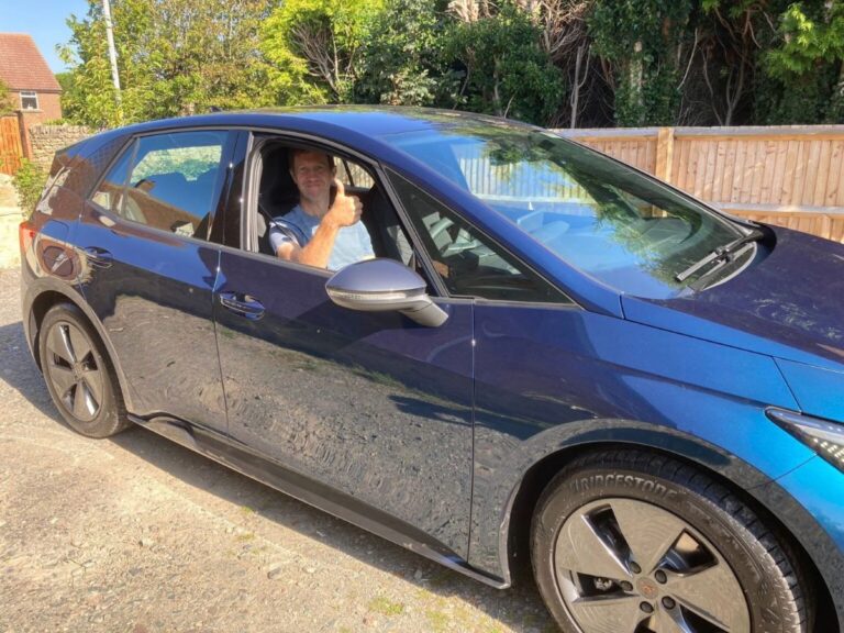 A happy Cupra Born owner