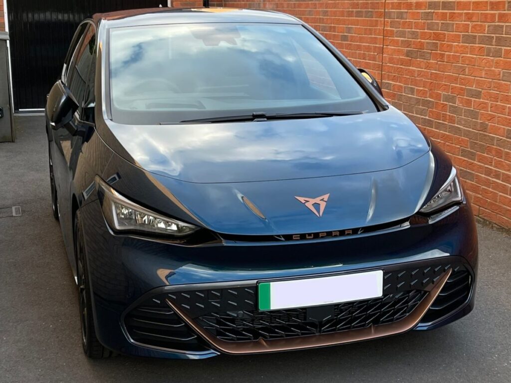The sharp lines of the Cupra Born