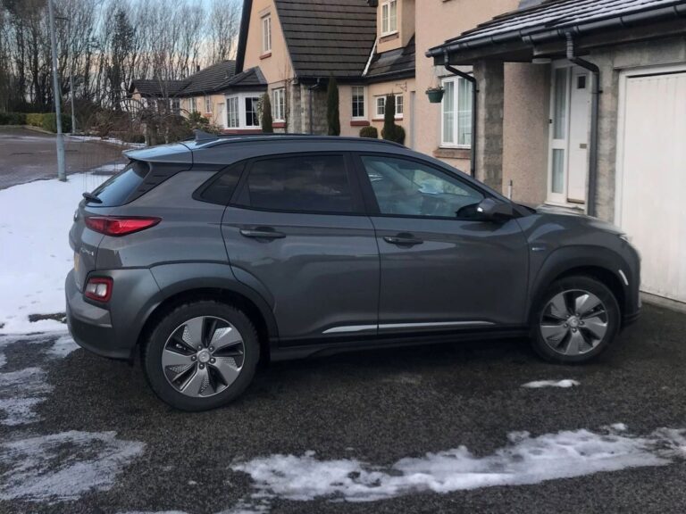 Colin Gray's 2019 Hyundai Kona Electric 64kWh parked on his driveway