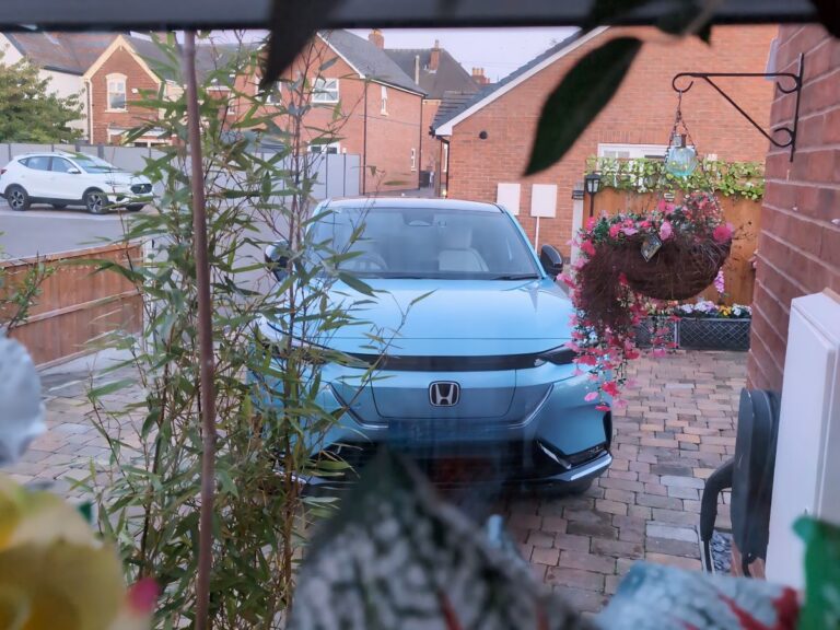 Stephen's Honda e:Ny1 parked on his driveway