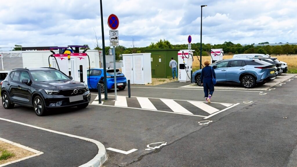 John's Lexus RZ 450e Takumi 74kWh charging at an IONITY public charging station
