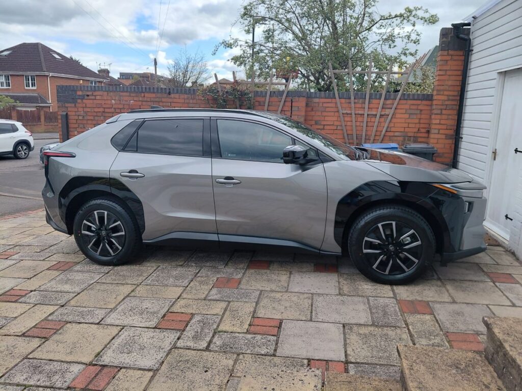 Ian's Toyota’s bZ4X 73.1kWh parked on his driveway