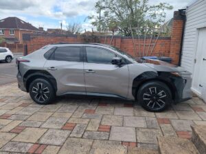 Ian's Toyota’s bZ4X 73.1kWh parked on his driveway